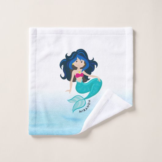 Image de sirène mûre (Gant de toilette)