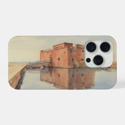Image de style de peinture à l'aquarelle du châtea (Verso Horizontal)