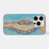 Image de style de peinture du château et du port d (Verso Horizontal)