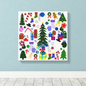 Image de toile enrobée de Noël (Insitu (Plancher de Bois))