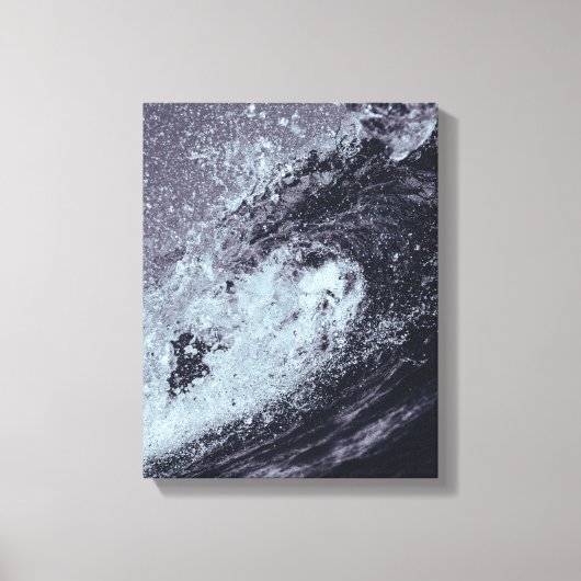 Image de vagues océaniques sur toile (Recto)