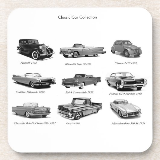 Image de voiture classique pour dessous de verre e (Devant)