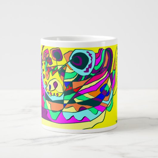Image design d'art sur une tasse à boire (Devant)