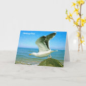 Image d'oiseau pour la carte Get well (Fleur jaune)