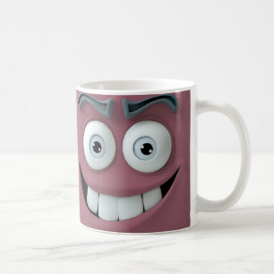Image drôle du visage sur Mug