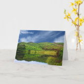 Image du Lake District pour la carte de voeux d'an (Fleur jaune)
