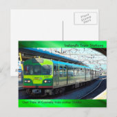 Image du train pour carte postale (Devant / Derrière)