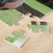 Image d'un puzzle quart de cheval (Côté)