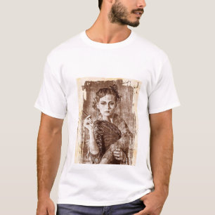 Image d'un t-shirt de fille attirante