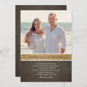 Image élégante moderne des invitations | de (Devant / Derrière)