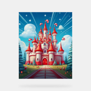 Image Fantastique D'un Château En Canne De Bonbon