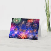 Image Fireworks pour carte de voeux d'anniversaire (Devant)