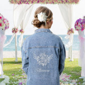 Image floral blanc et texte de floraison