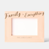 Image gravée "La famille est tout" Cadre photo (Recto)