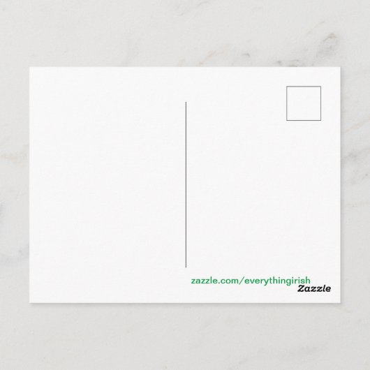 Image irlandaise de carte postale (Dos)