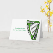 Image irlandaise pour carte de voeux (Fleur jaune)