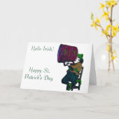 Image irlandaise pour carte de voeux (Fleur jaune)