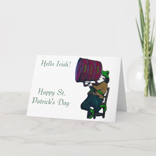 Image irlandaise pour carte de voeux (Devant)