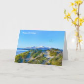 Image irlandaise pour carte de voeux d'anniversair (Fleur jaune)