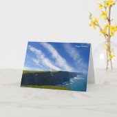 Image irlandaise pour carte de voeux d'anniversair (Fleur jaune)