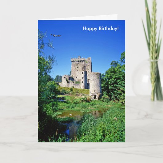 Image irlandaise pour carte de voeux d'anniversair (Devant)