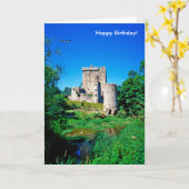 Image irlandaise pour carte de voeux d'anniversair (Fleur jaune)