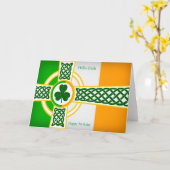 Image irlandaise pour carte de voeux d'anniversair (Fleur jaune)