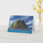 Image irlandaise pour carte de voeux d'anniversair (Fleur jaune)