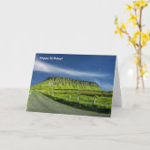 Image irlandaise pour carte de voeux d'anniversair (Fleur jaune)