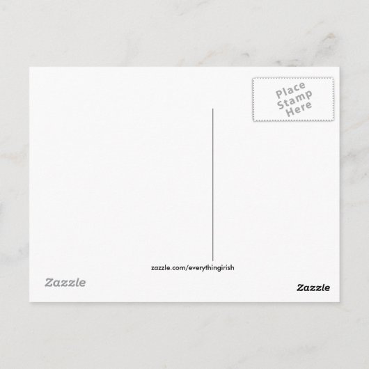 Image irlandaise pour carte postale (Dos)