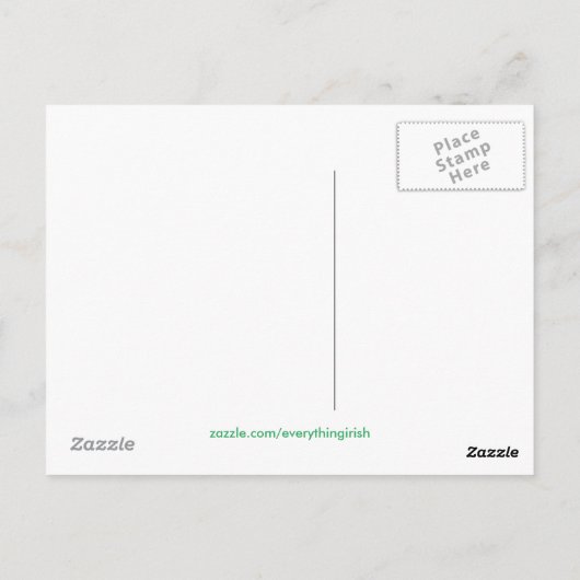 Image irlandaise pour carte postale (Dos)