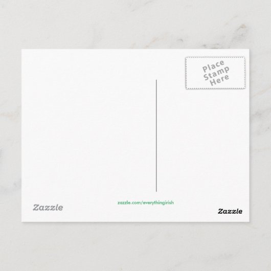 Image irlandaise pour carte postale (Dos)