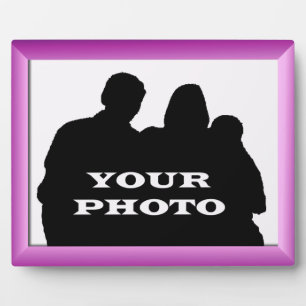 Image Magenta Votre Photo 8 x 10 Plaque horizontal