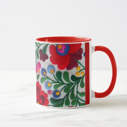 Image mexicaine de la broderie Café Mug Tea Cup (Droite)