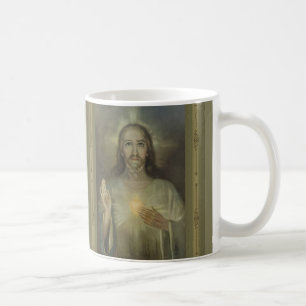 Image miraculeuse de coeur sacré de tasse de Jésus