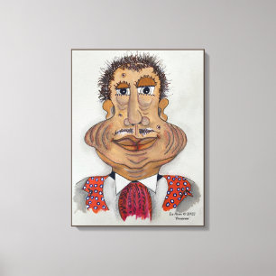Image murale de la toile de visage fantasque céléb