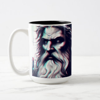 image of the gods zeus and odin together tweekleurige koffiemok