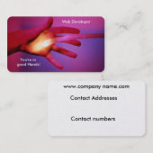 Image optique fibre optique pour carte de visite (Devant / Derrière)