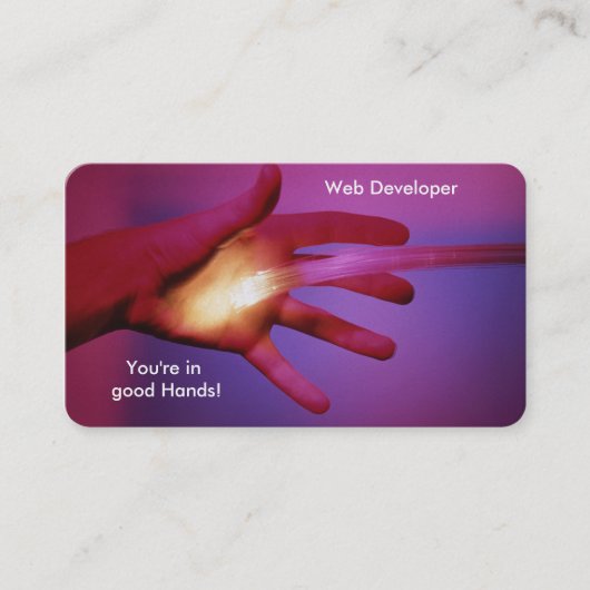 Image optique fibre optique pour carte de visite (Devant)