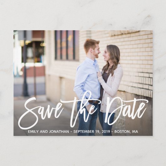 Image Paysage Moderne Enregistrer La Date Carte Po (Devant)