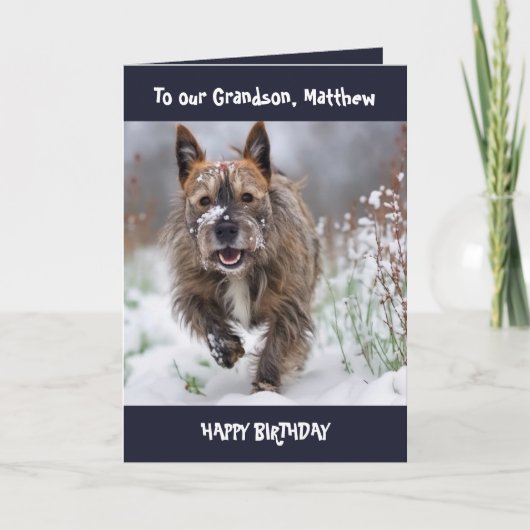 Image personnalisable et texte modifiable Carte d' (Devant)