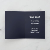 Image personnalisable et texte modifiable Carte d' (Intérieur)