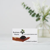 Image plante pour Carte de visite (Debout devant)