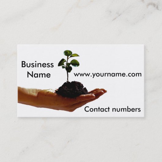 Image plante pour Carte de visite (Devant)