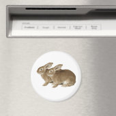 Image Rabbit pour grand aimant rond (In Situ (Lave-vaisselle))