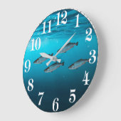 Image saumon pour horloge murale acrylique (Angle)
