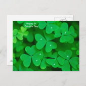 Image shamrock pour carte postale (Devant / Derrière)