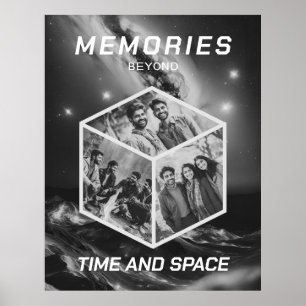 Image spatiale Collage dans une affiche 3D