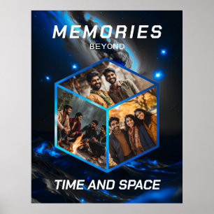 Image spatiale Collage dans une affiche 3D