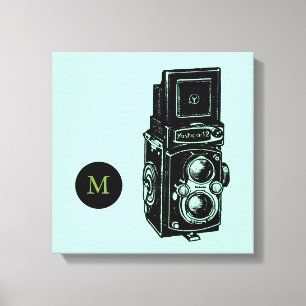 Image vintage Caméra 1 Toile Monogramme